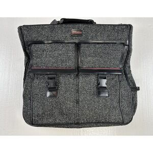 GIVENCHY  Suit Bag Tweed Weekender Travel Bag Carry-on -VTG Wool Twill